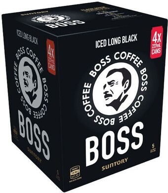 Woolworths Boss coffee iced 4 x 237ml offer