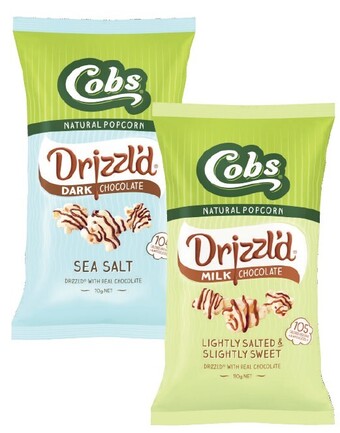 Coles Cobs drizzl'd popcorn 70g-110g offer