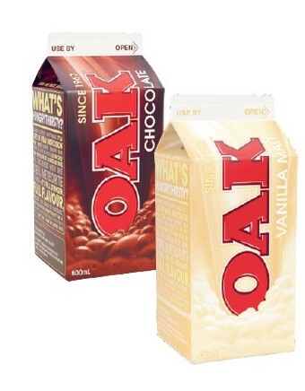 Coles Oak flavoured milk 600ml offer