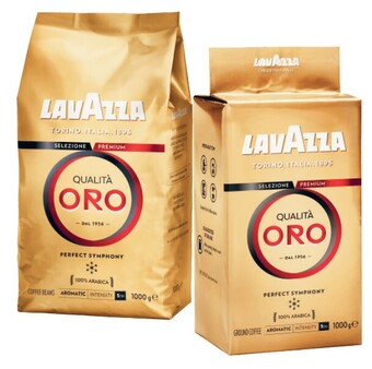 Coles Lavazza qualita oro coffee beans or ground 1kg offer