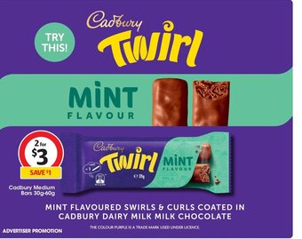 Cadbury Medium Bars 30g-60g
