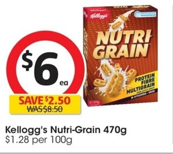 Coles Kellogg's Nutri Grain 470g offer