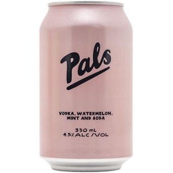 Woolworths Pals vodka, watermelon, mint and soda cans 4x330ml offer