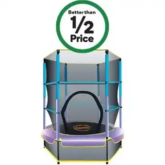 Woolworths Kahuna mini 4.5ft trampoline blue/purple offer