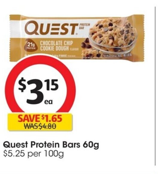 Quest Protein Bars 60g offer at Coles