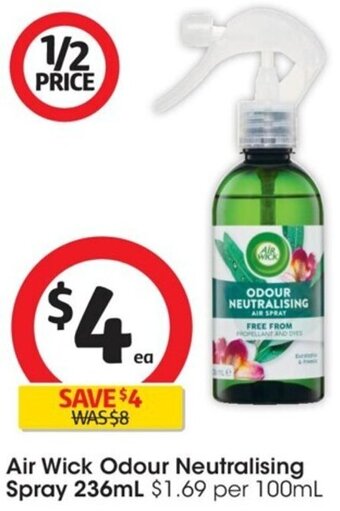 Coles Air Wick Odour Neutralising Spray 236ml offer
