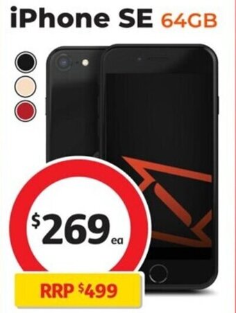 Coles iPhone SE 64GB offer