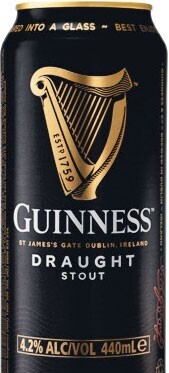 Woolworths Guinness draught cans 24x440ml offer