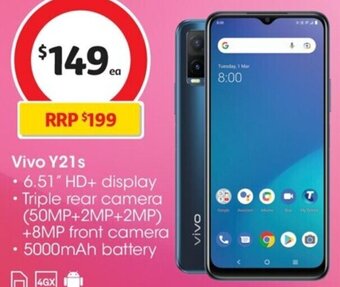 Coles Vivo Y21s offer