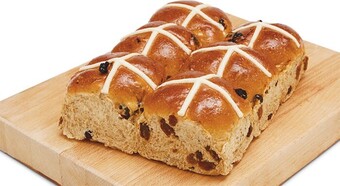 Woolworths Hot cross bun varieties pk 6-9# – excludes brioche hot cross bun varieties offer