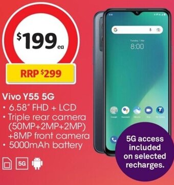 Coles Vivo Y55 5G offer