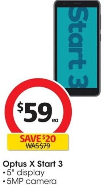 Coles Optus X Start 3 offer