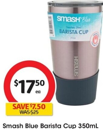 Coles Smash Blue Barista Cup 350ml offer