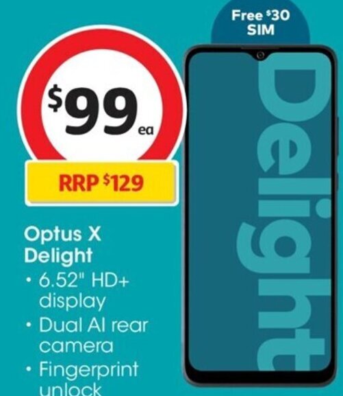 Optus X Delight offer at Coles