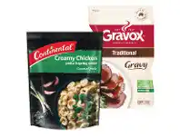 Foodworks Gravox Liquid Gravy 165g or Continental Premium Pasta & Sauce or Rice 90-115g offer