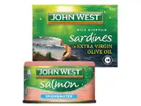 Foodworks John West Salmon Tempters, Deli Tuna, Protein Tuna, Sardines or Anchovy 45-110g offer