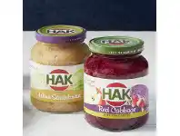 ALDI Hak Wine Sauerkraut 340g or Red Cabbage with Apple 355g offer