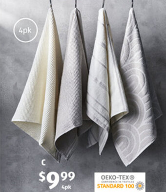 ALDI Kitchen Hand Towel 4pk offer