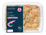 ALDI The Fishmonger Garlic Prawns 280g offer