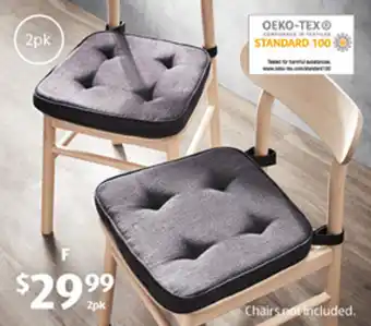 ALDI Memory Foam Chair Pad2pk offer
