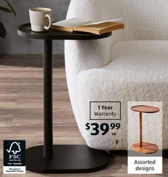 ALDI C-Shaped Side Table offer