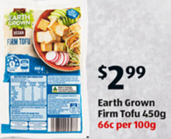 Earth Grown Firm Tofu 450g