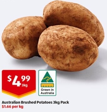 ALDI Australian Brushed Potatoes 3kg Pack offer