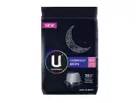 U by Kotex Overnight Briefs Medium - Large 4 Packs