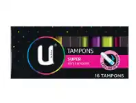 U by Kotex Tampons Super 16 Pack