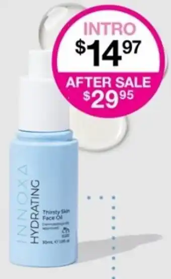 Priceline Innoxa Hydrating Thirsty Skin Face Oil offer