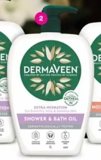 Priceline Dermaveen Extra Hydration Shower & Bath Oil 1L offer