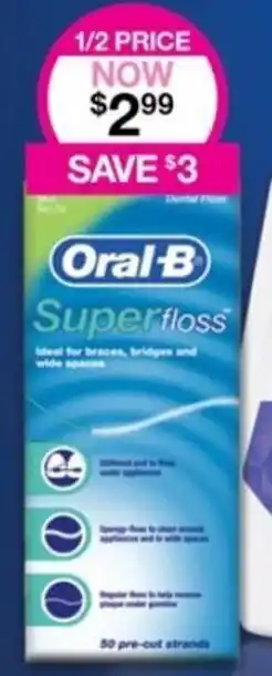 Priceline Oral-B Superfloss offer