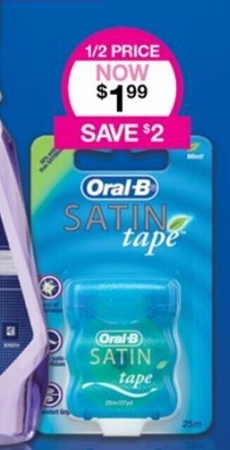 Priceline Oral-B Satin Tape offer
