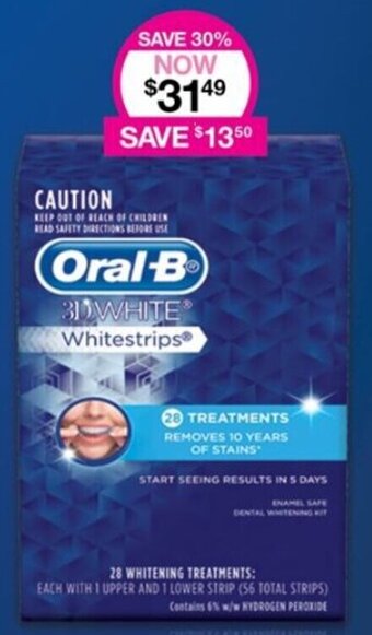 Priceline Oral-B Whitestrips offer