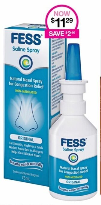 Priceline Fess Saline Spray offer