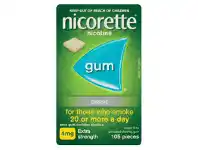 Chempro Nicorette Quit Smoking Gum Icy Mint 4mg 105 Pieces offer