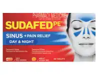 Sudafed PE Sinus Day & Night 48 Tablets