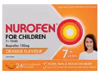 Chempro Nurofen for Children 7+ Orange Chewables Capsules 24 Pack offer