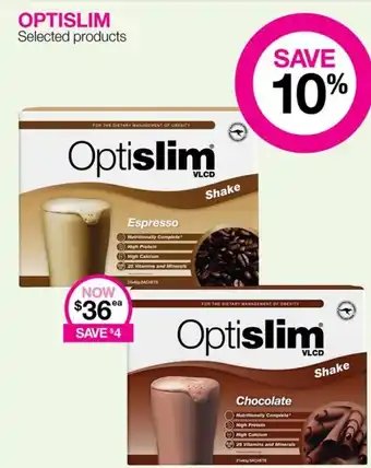 Priceline Optislim Selected Products offer