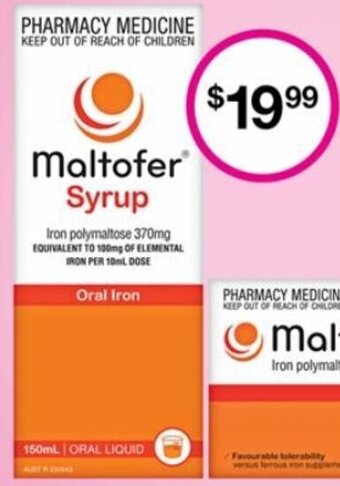 Priceline Maltofer Syrup 150ml offer