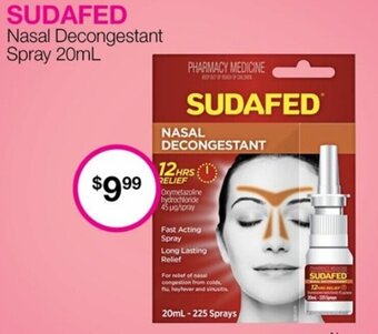 Sudafed Nasal Decongestant Spray 20ml