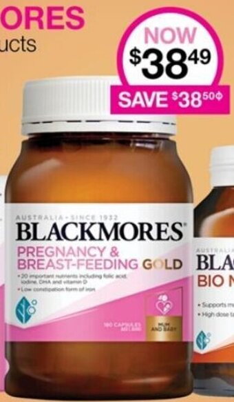 Priceline Blackmores Pregnancy & Breast-Feeding Gold offer