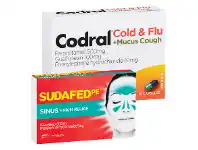 Foodworks Sudafed PE Sinus Pain Relief or Codral Relief Cold & Flu Tablets 16/20 Pack offer