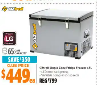 Anaconda OZtrall Single Zone Fridge Freezer 45L offer