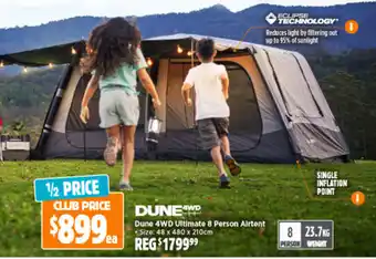 Anaconda Dune 4WD Ultimate 8 Person Airtent offer