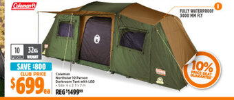Anaconda Coleman Northstar 10 Person Darkroom Tent With LED offer