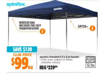 Anaconda Spinflex Standard II 3x3 m Gazebo offer