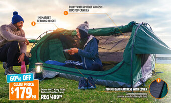 Anaconda Dune 4WD King Titan Deluxe Double Swag offer