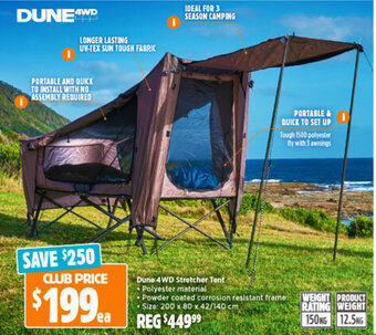 Anaconda Dune 4WD Stretcher Tent offer