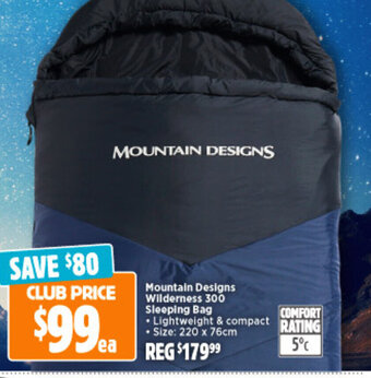 Anaconda Mountain Designs Wilderness 300 Sleeping Bag offer